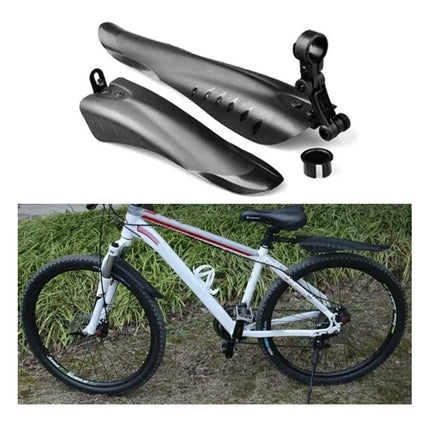 Guardabarros Plásticos Flexibles Para Bicicleta Negro