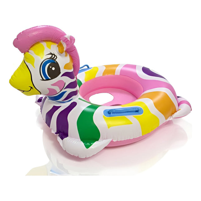 Inflable Salvavida Asiento Y Agarraderas Varios Diseños Cebra