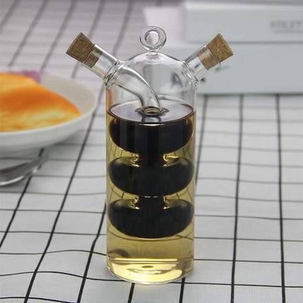 Aceitero Vinagrero Frasco  Con Doble Dispensador 2 En 1