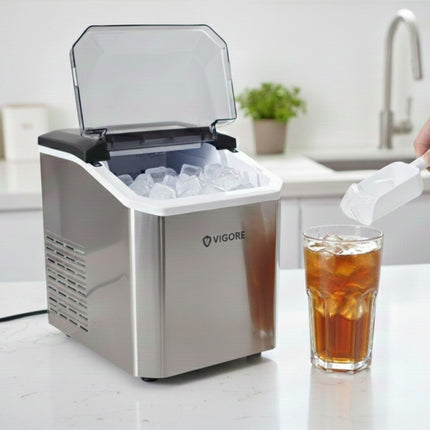 Maquina Electrica Vigore Para Hacer Hielo Gris
