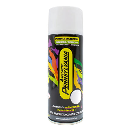 Pintura En Aerosol 400ml Blanco Brillo Pennsylva Blanco
