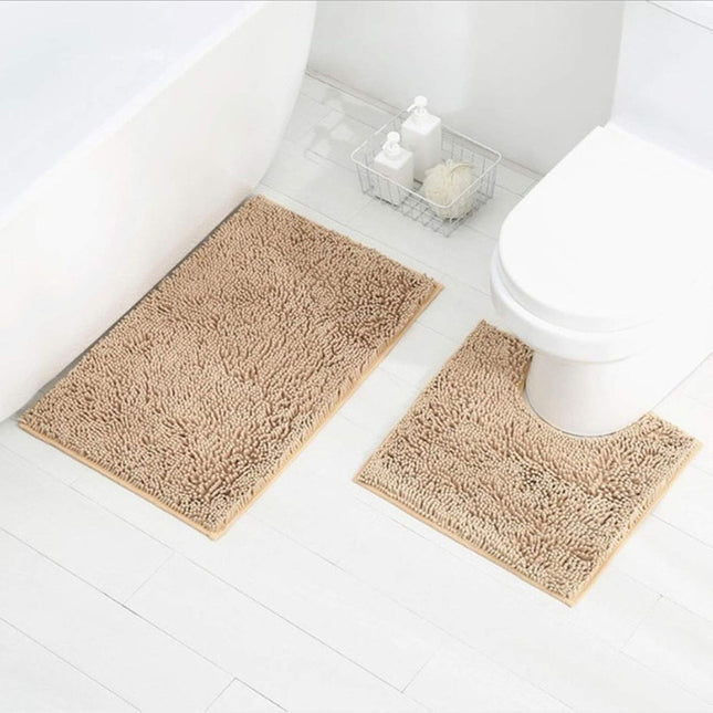 Set De Alfombras De Baño 2pcs. Peludas