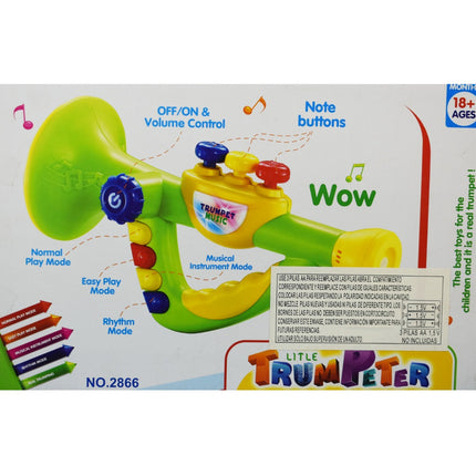 Trompeta A Pila  Infantil Verde