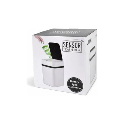 Papelera Automática Con Sensor  8 Litros A Pila Blanco