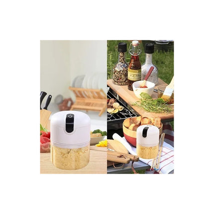 Mini Procesadora Inalambrica Usb Triturador Cortadora 37w Blanco