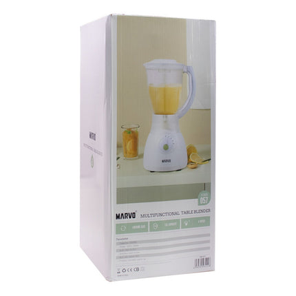 Licuadora Marvo Premium 1,5l De 4 Velocidades 400w Atera Blanco