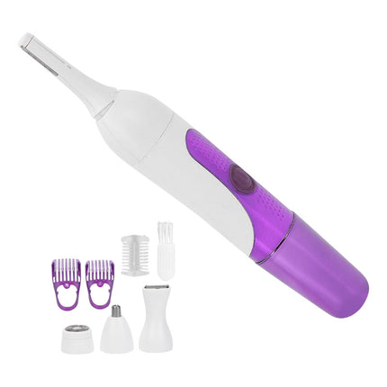 Depilador  Facial+ Cejas Y Patillera 6 En 1 Boxili Blanco