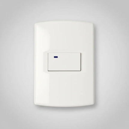 Plaqueta Sica Armada 1 Llave Unipolar Color Blanco 220 A