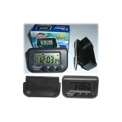 Reloj Con Soporte Para Auto Kenko Kk-613d Negro