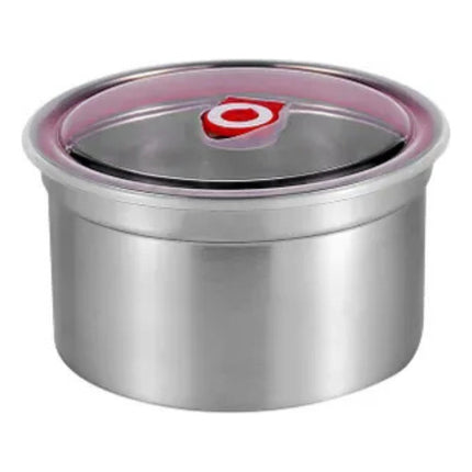 Juego De Bowl Acero Inoxidable Con Tapas 3 Unidades X