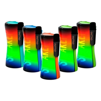 Parlante Portátil Bluetooth Con Luz Rgb Sp-335201m Negro