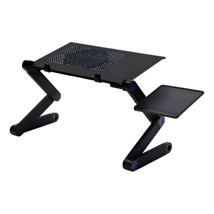 Mesa Plegable Notebook Laptop Cooler Soporte Mouse Regulable Negro