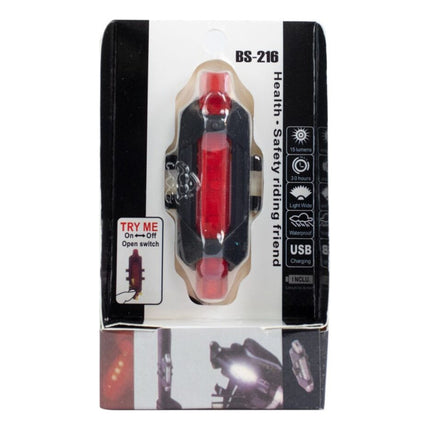 Luz Led Bicicleta O Casco Trasera O Delantera Recargble Roja