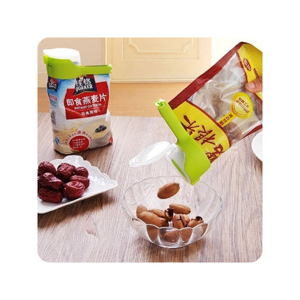 Cierra Bolsa Con Pico Vertedor Cocina Almacenamiento Clip Varios