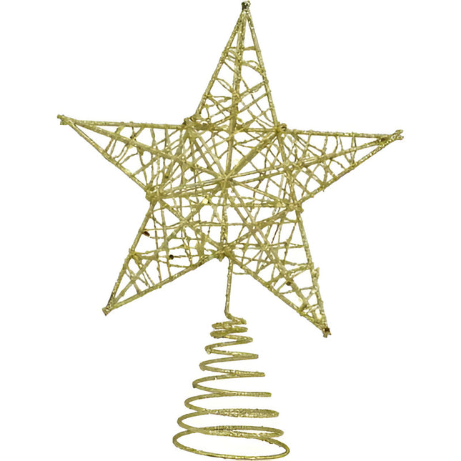 Puntero De Navidad Estrella Dorada 19x15cm Ccm00711 Dorado