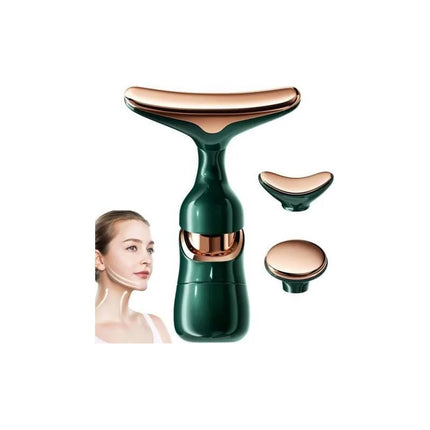 Masajeador Facial 4d Estimula La Microcirculación Verde