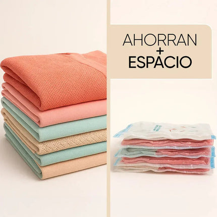 Pack 3 Bolsas De Vacío Para Guardar Ropa Reducir + Succionad