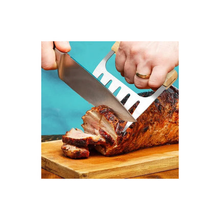Garras Para Desmenuzar Carne - 1 Par Metal Y Madera