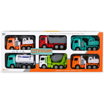 Set De Camiones De Construcción 6pcs Varios