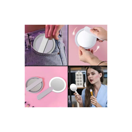 Espejo Con Luz Led Plegable Maquillaje Usb V