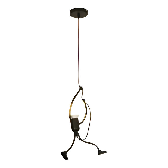 Lampara De Colgar Techo  Hy7001 Negro