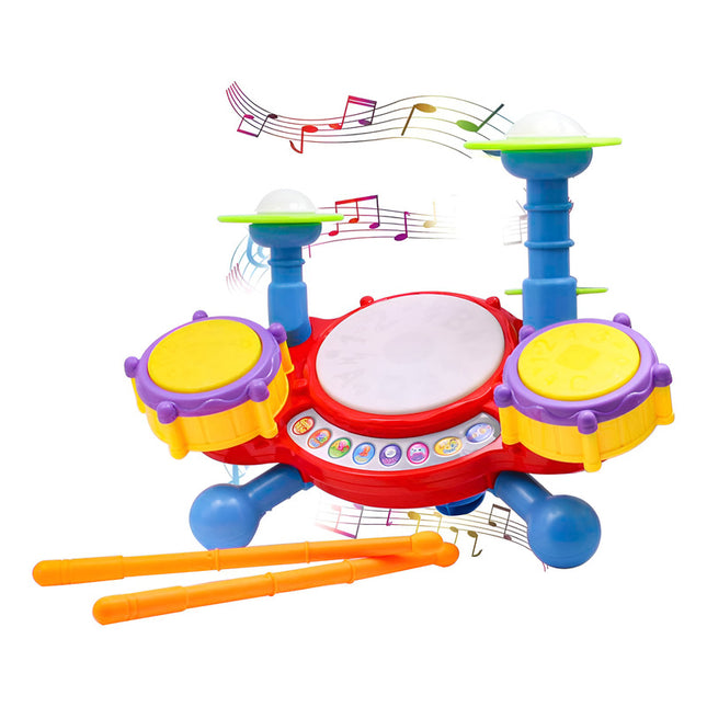 Bateria Musical Con Luces Y Sonidos X