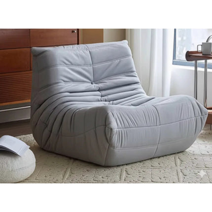 Puff Sillon 1 Cuerpo Lazy Sofa Butaca Puff Gris