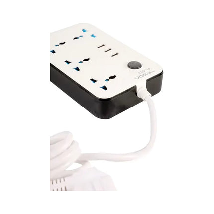 Alargue Zapatilla Multifunción Con Usb 503 2 Mts. Blanco