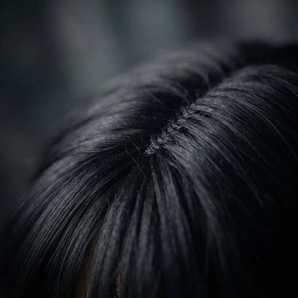 Peluca De Trenzas Para Adultos - Color Natural Negro
