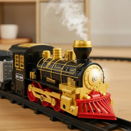 Tren  De Juguete A Pilas Con Pista 116x92cm Ty372778 Negro
