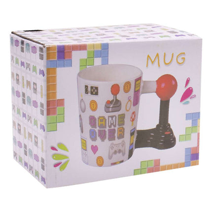 Taza Ceramica Game Over Agarre Palanca Retro Z