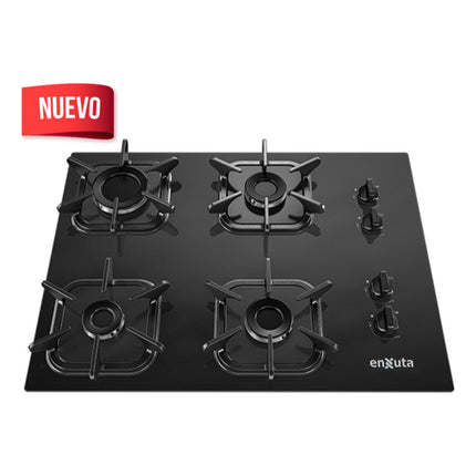 Anafe De Empotrar A Gas   Aenxv2742ng  Enxuta Negro