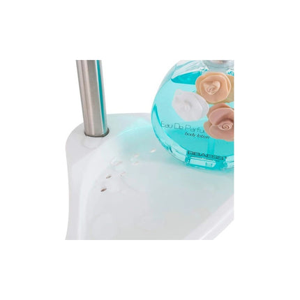 Esquinero Para Baño 4 Estantes + Toallero + Altura Ajustable