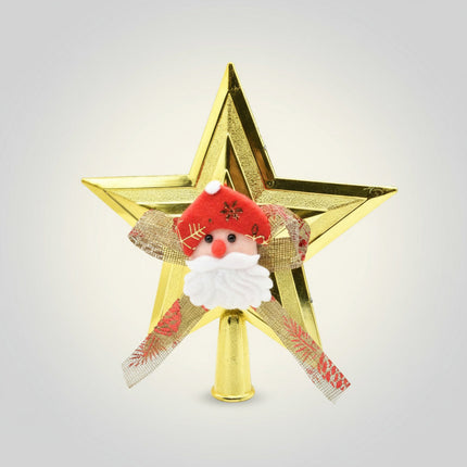 Puntero De Navidad Estrella Dorada 21cm Dorado