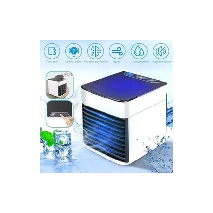 Ventilador Mini Aire Acondicionado 3 Niveles Personal  Blanco