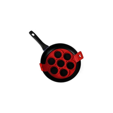 Molde De Silicona Antiadherente Para Hacer Tortillas Rojo