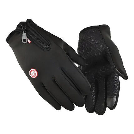 Guantes Motociclista Tactico Y Termico Con Cierre Negro Unico
