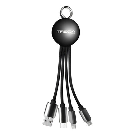 Cable Treqa 3 En 1 Micro Usb - Lightning - Tipo C V