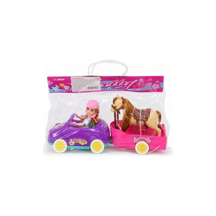 Muñeca Con Auto Y Caballo Ty372958
