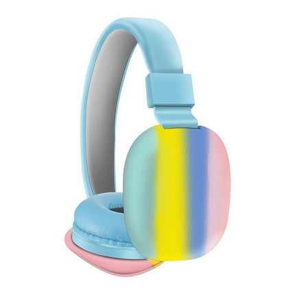 Auricular Inalámbrico Bluetooth Radio Fm Microsd Arcoiris Varios