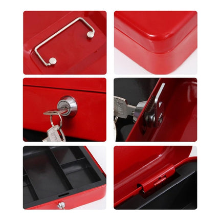 Caja De Seguridad Con Llave Con Divisiones 30 X 24 X 9 Cm Varios