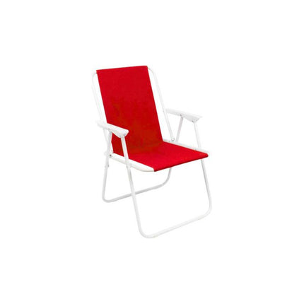 Silla Plegable De  Playa Colores 50 X 46 X 76 Cm Rojo