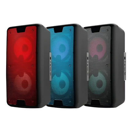 Parlante Ledstar Hook 2 2x4  Tws Bluetooth Negro