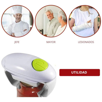 Abridor Automatico De Frascos A Rosca Blanco