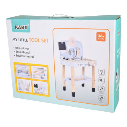 Juego Mesa De Herramientas De Madera 75x45x30cm