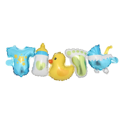 Guia De Globos Para Baby Shower Celeste O Rosa