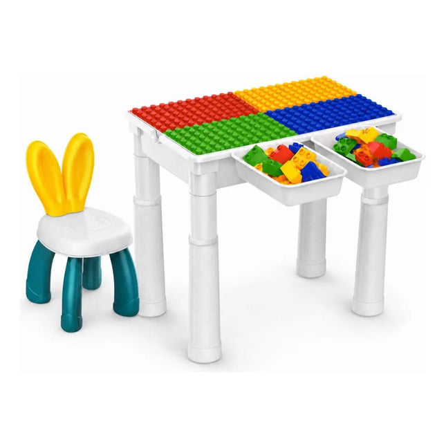 Mesa De Juegos Con Bloques Y Silla 102pcs Ty373008 102