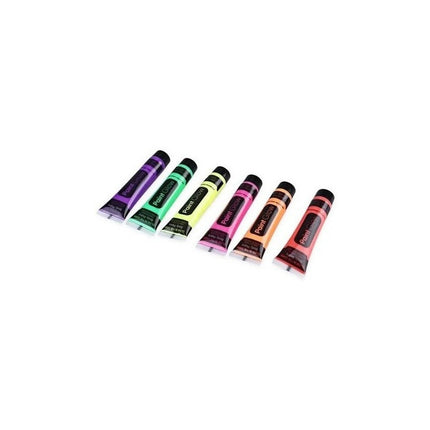 Pintura Maquillaje Neon Lavable Al Agua Para Fiestas