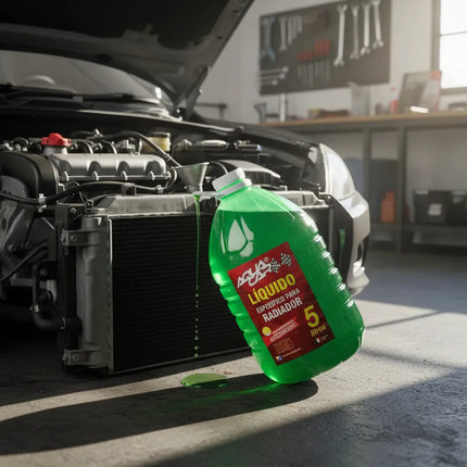 Liquido Para Radiador Color Verde 5 Litros Aquacar Verde