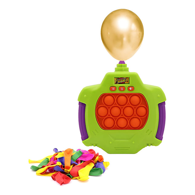 Consola Pop It Luz Y Sonido Infla Globo Verde V